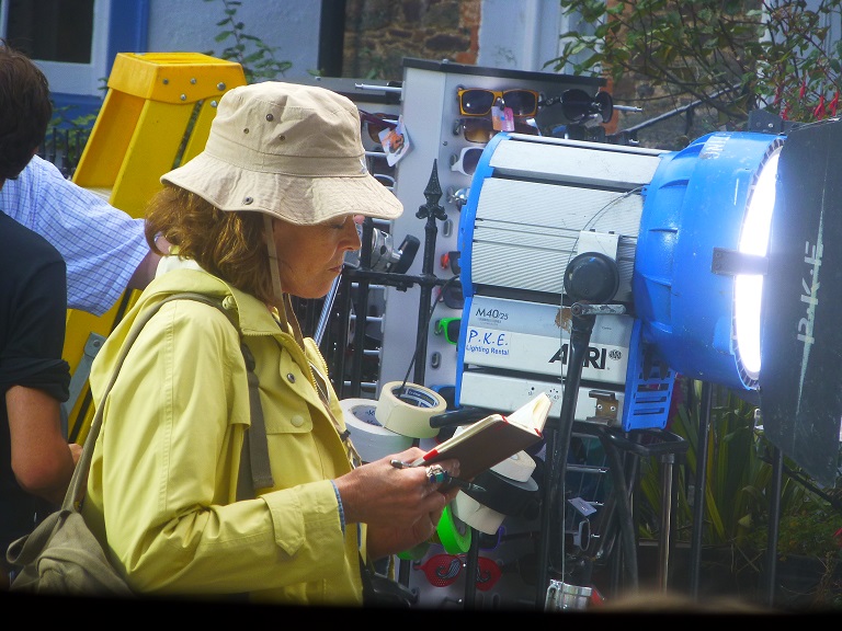 Sigourney Weaver, filming for Doc Martin, series 8, 2017.