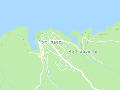 Port Isaac Map from Google Maps.